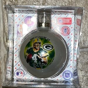 NWOT NFL Green and Yellow Holiday Ornament